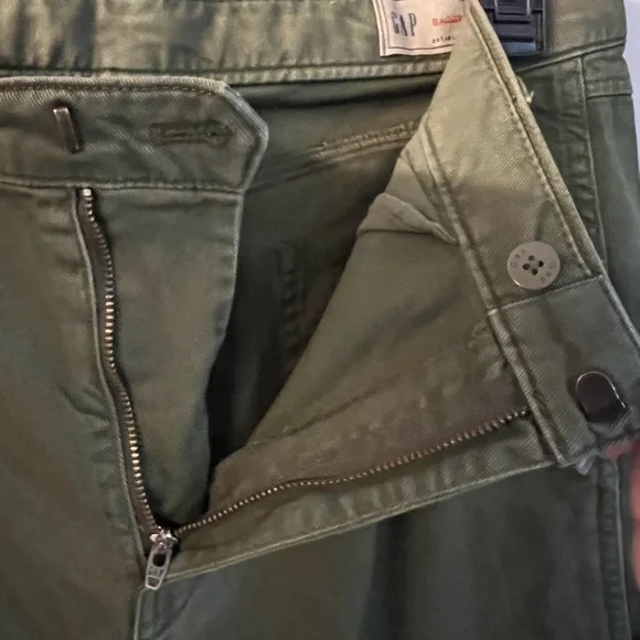 Gap wide leg Green Cargo Pants 14 women’s - Picture 12 of 12